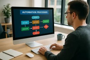 Como funciona a automação com n8n
