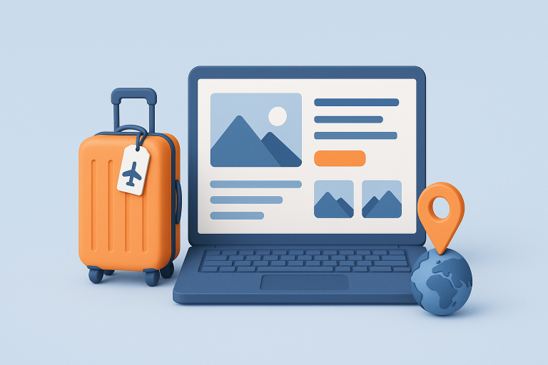 Desenvolvimento de site para artigos de viagem — Desenvolvimento de Site para Artigos de Viagem
